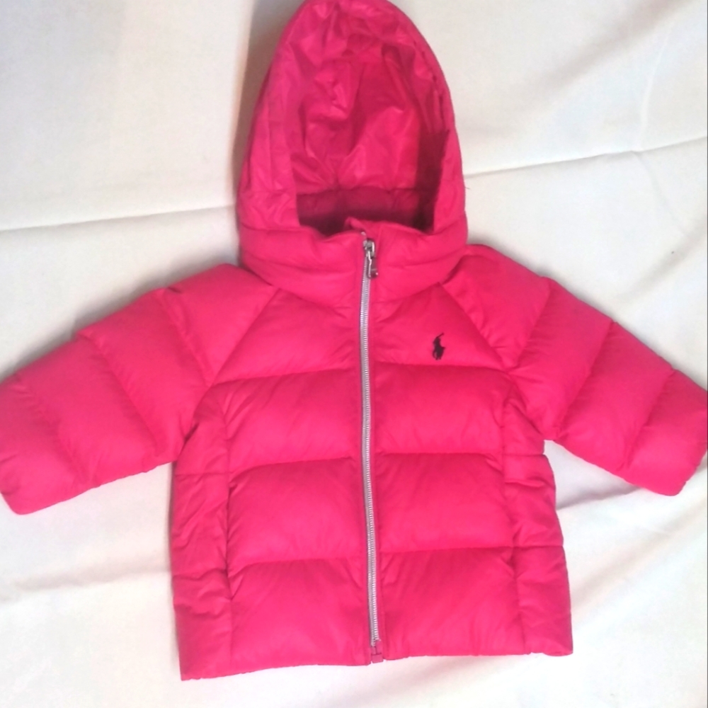 NWOT POLO RALPH LAUREN Down Jacket Fuchsia for 6 months old